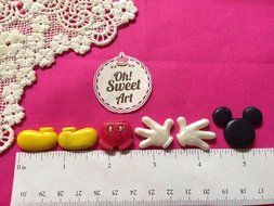 Complete Mickey Mouse Silicone Cupcake Toppers Mold By Oh! Sweet Art FDA Approved for Food N3