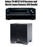 Onkyo TX-NR747 A/V Receiver AND Martin Logan Motion Dynamo 300 Subwoofer Bundle N2