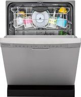 Frigidaire DGCD2444SA 24" Gallery Series Built In Full Console Dishwasher with 4 Wash Cycles, in Stainless Steel N2