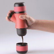 Newtripod Portable Hand Held Espresso Maker,Coffee Maker for Travel,Hiking,Camping (Red) N4