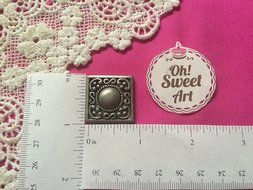 Small Roman Brooch, Silicone Mold By Oh! Sweet Art FDA Approved for Food N2