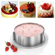 KALREDE Stainless Steel Adjustable Circle Round Mousse Cake Ring Molds Baking Tools N5