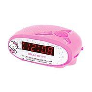 Hello Kitty AM/FM Alarm Clock Radio KT2051B (Pink)