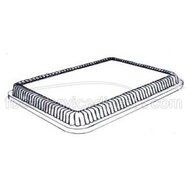 Handi Foil Clear Plastic Low Dome Lid Only for 2063 Sheet Cake Pan, 18 1/32 x 13 7/32 inch Top Out -- 100 per...