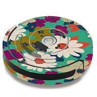 Skin Decal Vinyl Wrap For IRobot Roomba 650 655 Vacuum / Vintage Flowers Daisy Print