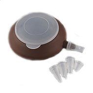 Sher Macaron Baking Decorating Pen Pastry Cream Cake Muffin 4 Nozzle Silicone Set