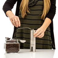Premium Manual Coffee Grinder | High Quality Adjustable Ceramic Burr | Professional Stainless Steel | Hand Crank... N3