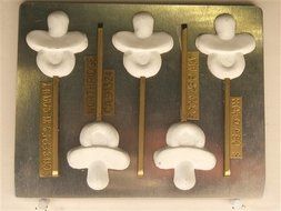 Pacifier Chocolate Lollipop Candy Mold B086 Baby Chocolate Candy Mold