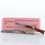 Miniature Rifle and Shot Gun Silicone Mold Food Safe, Craft, Jewelry Flexible Mold. N2