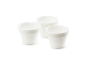 Fusionbrands&reg; PetitePot Silicone Pinch Bowl - White N4