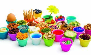 Fusionbrands&reg; PetitePot Silicone Pinch Bowl - White N5