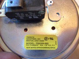 TRANE C144866P07 TRIDELTA FS6399-885 PRESSURE SWITCH 1.28" WC PF [F72]