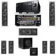 Klipsch KL-6504-THX(2 Speaker) In-Wall 7.1-SW-310 Denon IN-Command AVR-4520CI- White