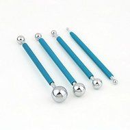 Y&amp;XL&amp;H 1Set Double sided 4 tools Modelling stainless steel Ball Tools sugar paste cake N2