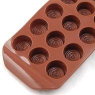 Topro Buttons Chocolate Candy Cookie Cake Topper Jelly Silicone Mould N2