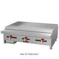 MVP Group SRMG-48 Gas Manual Griddle, 48", Grey