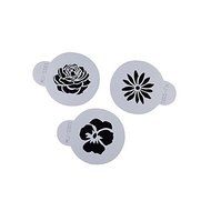 Sher FOUR-C Cup Cake Stencil Candy And Coffee Decorating Tools Color White