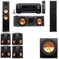 Klipsch RP-280F Tower Speakers-RP-250C-7.1-Denon AVR-X4100W