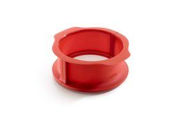 Lekue Springform Baking Pan, 6&quot; With Ceramic Plate Red