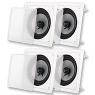 Acoustic Audio CS-I82S-2PR 300 Watt 8" 2-Way Home Theater In-Wall/Ceiling Speakers (2-Pair)
