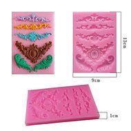 Y&amp;XL&amp;H Lace Silicone Cake Mold Cake Lace Embossed Stamp Die N8