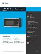 0.7 Cu. Ft. 700 Watt Microwave N9