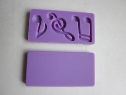 Musical Notes Large Mold by First Impressions Molds