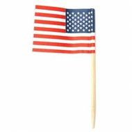 UR Bakeware 50Pcs Birthday Party American USA Flag Cupcake Topper N5