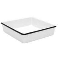 Enamelware Brownie Cornbread Pan - Black Marble N7