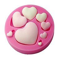 Y&amp;XL&amp;H Fondant Heart Shape Silicone Mold,Craft Mold,Decorative Cake Mold