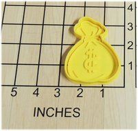 Money Bag Cookie Cutter and Stamp #1288 N2