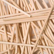 x100 114mm x 4mm Round Wooden Lollipop Cakepop Sticks Lollies by Loypack