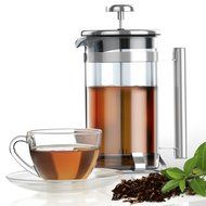 8 Cup French Press Coffee and Tea Maker- Borosilicate Glass Carafe- Stainless Steel Components- FDA Approved Manual... N7