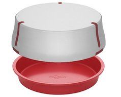 Bake Porter 9-Inch Cake Pan with Serving Cover, Red N2