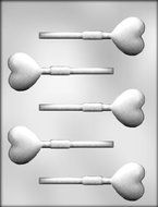 CK Products 1-3/4-Inch Deep Heart Sucker Chocolate Mold