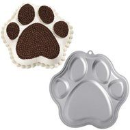 New Wilton PAW PRINT Cake Tin Baking Pan insert instructions dog cat
