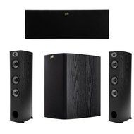 Polk Audio Speaker Bundle Consists Of 2x TSx440T High Performance Tower Speaker Single Black With TSx250C 3-Way...
