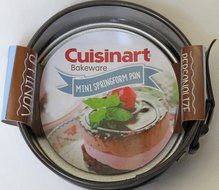 Cuisinart 1 Piece 4" Springform Pan, Mini, Steel Gray N2