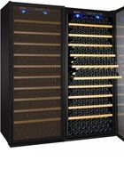 Allavino YHWR99-2SRN 99 Bottle Dual-Zone Wine Cellar Refrigerator - Stainless Door N11