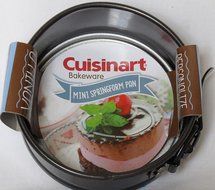 Cuisinart 1 Piece 4" Springform Pan, Mini, Steel Gray N3