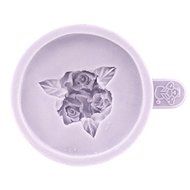 Cup Cake Top Three Rosebuds Mold by Karen Davies N2