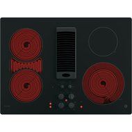 GE Profile 30" Black Electric Cooktop With Downdraft