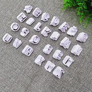 Sher 40pcs Alphabet and Numbers Mold Cookie Cutter Set, Biscuit Cutters,Plastic Cake Letters and Number Cutter... N3