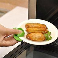 Sher Microwave Oven Mitts Kitchen Cooking Silicone Nonslip Insulated Glove Random Color N4