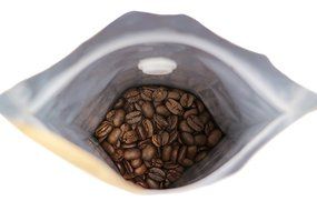 250g 8oz 1/2lb Kraft Paper Stand up Zipper Pouches Coffee Bags Coffee Pouches with Valve (Pack of 10) N2