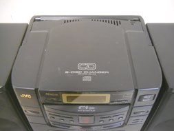 JVC PC-XC30 6 Disc CD Changer Boombox Dual Cassette Recorder Player Multi Bass Horn Portable AM FM Radio Detachable... N4