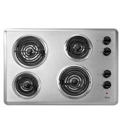 Whirlpool WCC31430AR 30&quot; Silver Electric Coil Cooktop