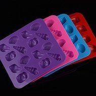 Sher DIY Silicone The Sea World Of Conch Shells Cake Mold Chocolate Mold Random Color