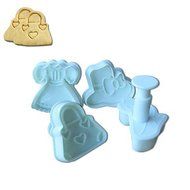 Y&amp;XL&amp;H 4PCS Clothes Pattern Cake and Cookie Cutter Mold N2