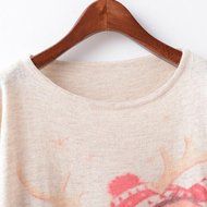 Knit Sweater,Morecome Womens Christmas Batwing Long Sleeve Loose Knitwear Tops (D) N11